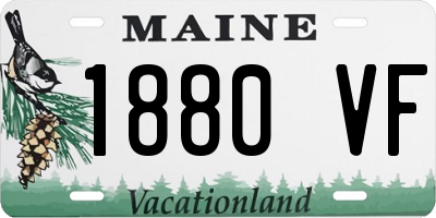 ME license plate 1880VF