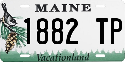 ME license plate 1882TP