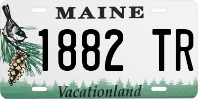 ME license plate 1882TR