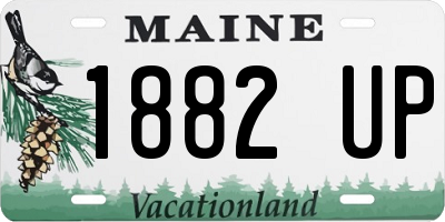 ME license plate 1882UP