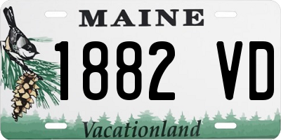 ME license plate 1882VD