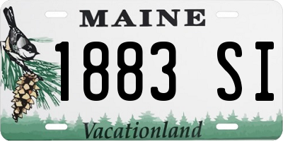 ME license plate 1883SI