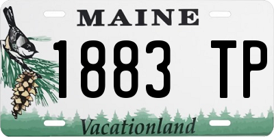 ME license plate 1883TP