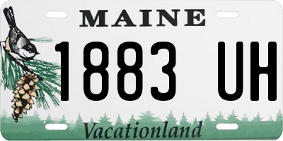 ME license plate 1883UH