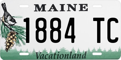 ME license plate 1884TC