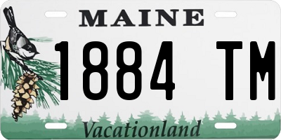 ME license plate 1884TM