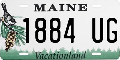 ME license plate 1884UG