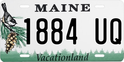 ME license plate 1884UQ