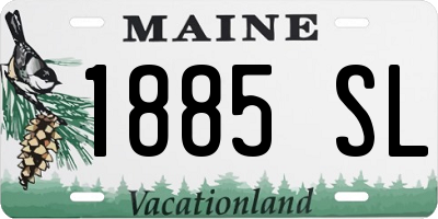 ME license plate 1885SL