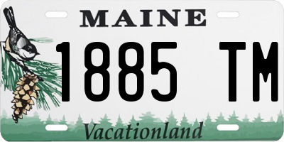 ME license plate 1885TM