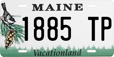 ME license plate 1885TP