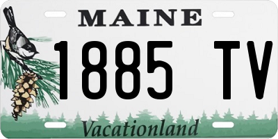 ME license plate 1885TV
