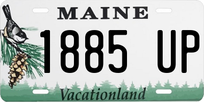 ME license plate 1885UP