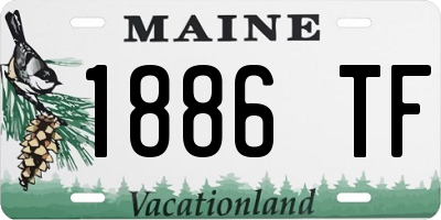 ME license plate 1886TF