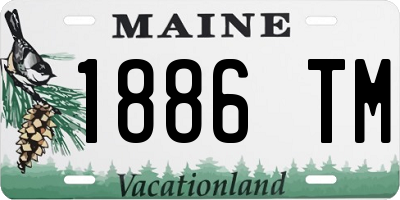ME license plate 1886TM