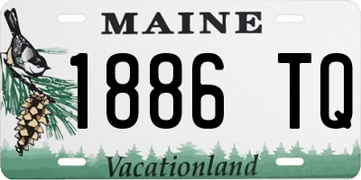 ME license plate 1886TQ