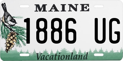 ME license plate 1886UG