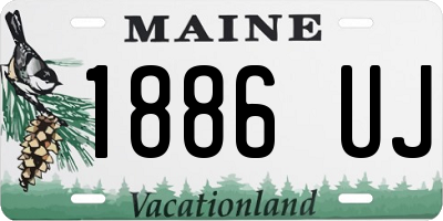 ME license plate 1886UJ