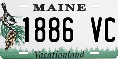 ME license plate 1886VC