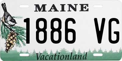 ME license plate 1886VG