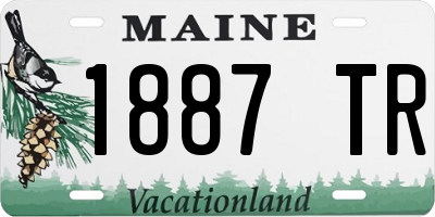 ME license plate 1887TR