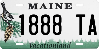 ME license plate 1888TA