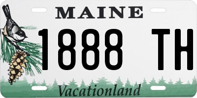 ME license plate 1888TH