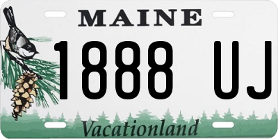 ME license plate 1888UJ