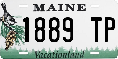 ME license plate 1889TP
