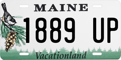ME license plate 1889UP