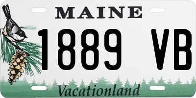 ME license plate 1889VB
