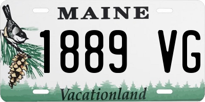 ME license plate 1889VG