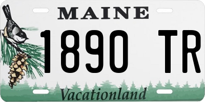 ME license plate 1890TR