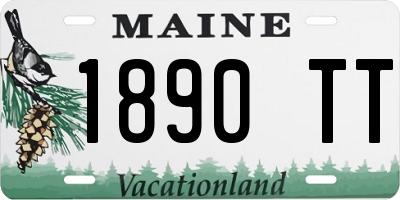 ME license plate 1890TT