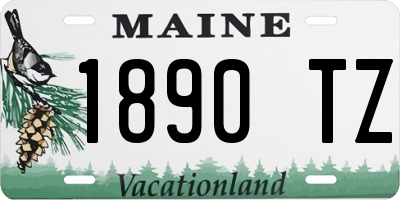 ME license plate 1890TZ