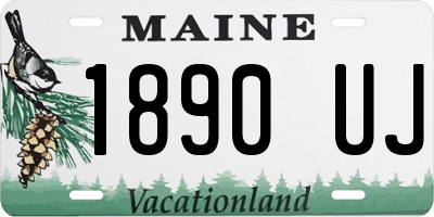 ME license plate 1890UJ