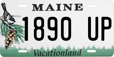 ME license plate 1890UP