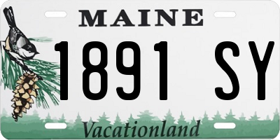 ME license plate 1891SY