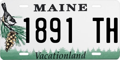 ME license plate 1891TH