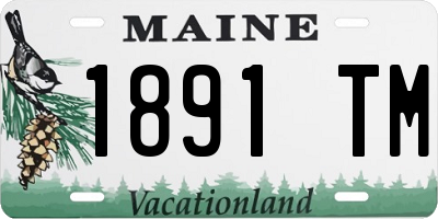 ME license plate 1891TM