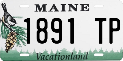 ME license plate 1891TP