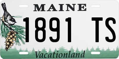 ME license plate 1891TS