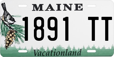 ME license plate 1891TT
