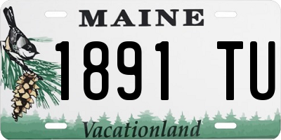 ME license plate 1891TU