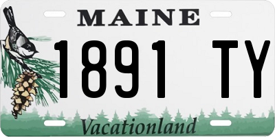 ME license plate 1891TY