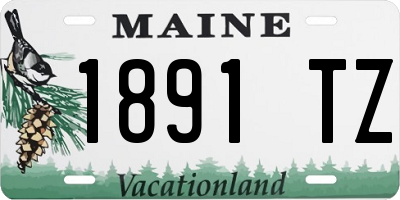 ME license plate 1891TZ