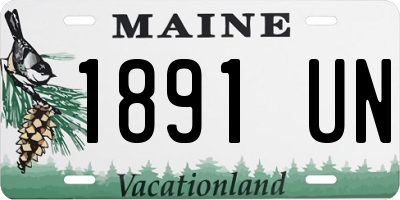 ME license plate 1891UN