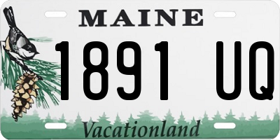 ME license plate 1891UQ