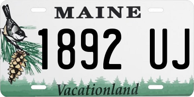 ME license plate 1892UJ