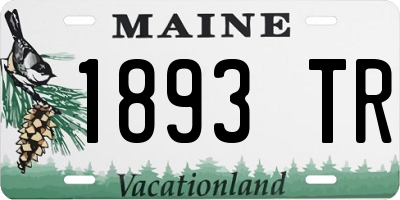 ME license plate 1893TR